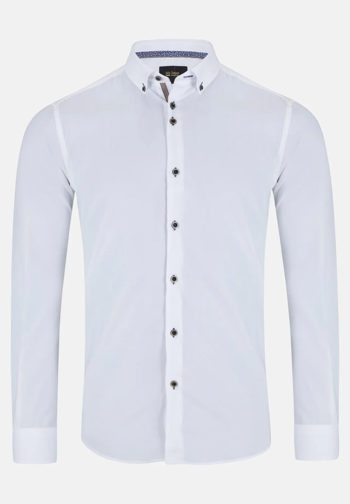 6th Sense BD Lyocell Shirt | Long Sleeve | White #1