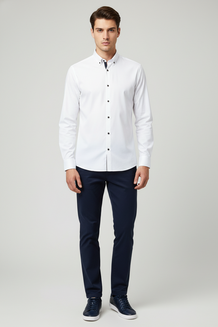 6th Sense BD Lyocell Shirt | White B