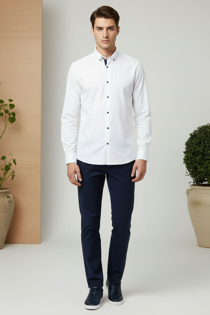 6th Sense BD Lyocell Shirt | White B