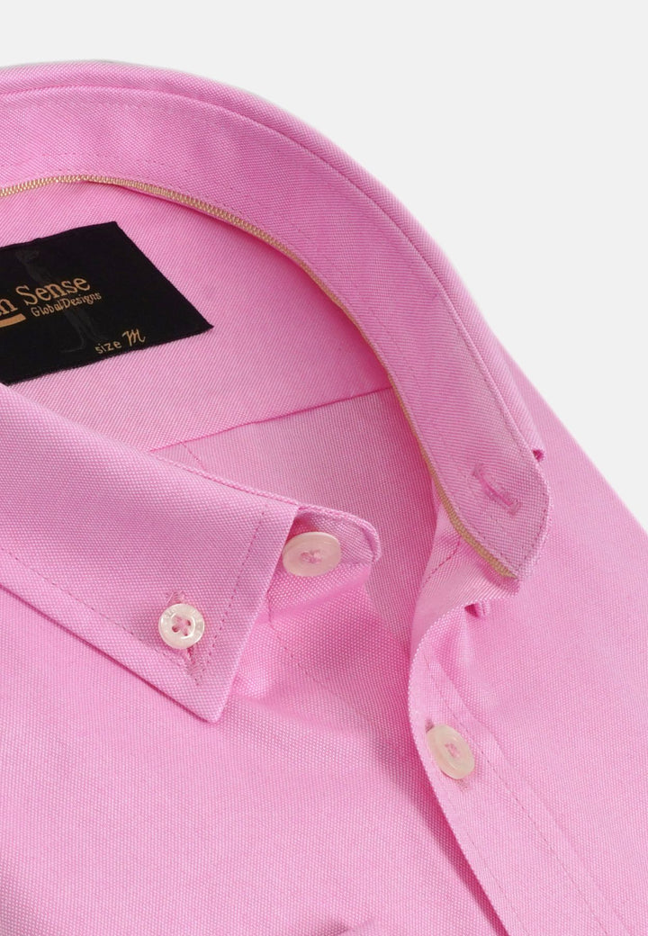 6th Sense BD Oxford Shirt | Long Sleeve | Pink #7