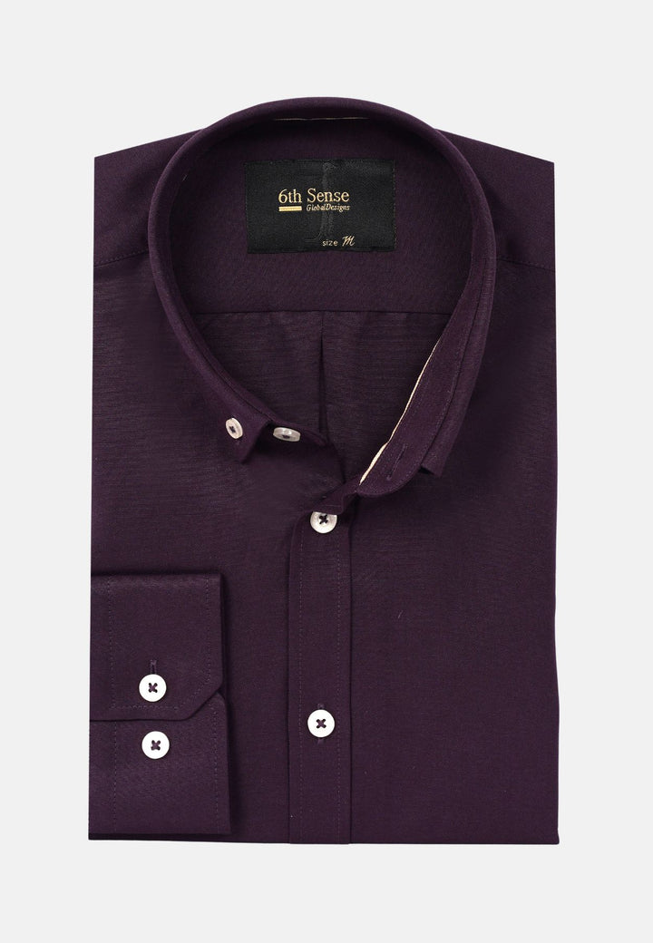 6th Sense BD Oxford Shirt | Long Sleeve | Purple #6