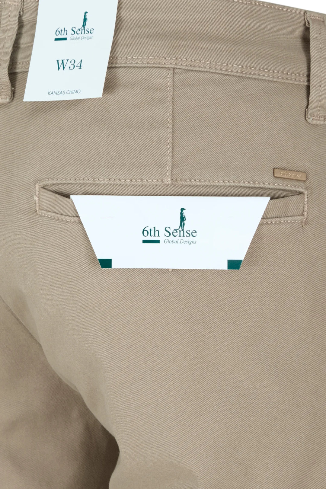 6th Sense Chino Shorts  | Kansas | Dark Khaki