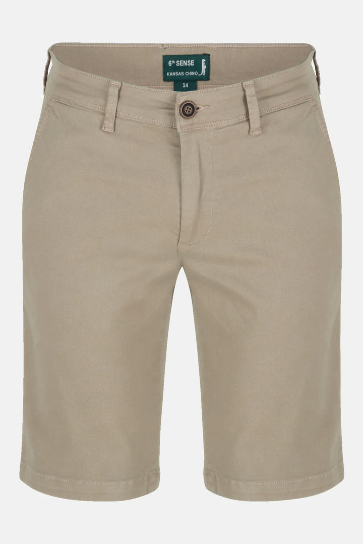 6th Sense Chino Shorts  | Kansas | Dark Khaki