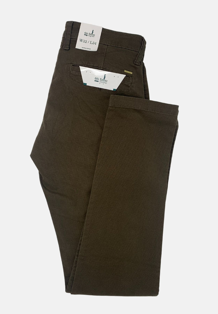 6th Sense Chinos | Kansas | Dill Brown