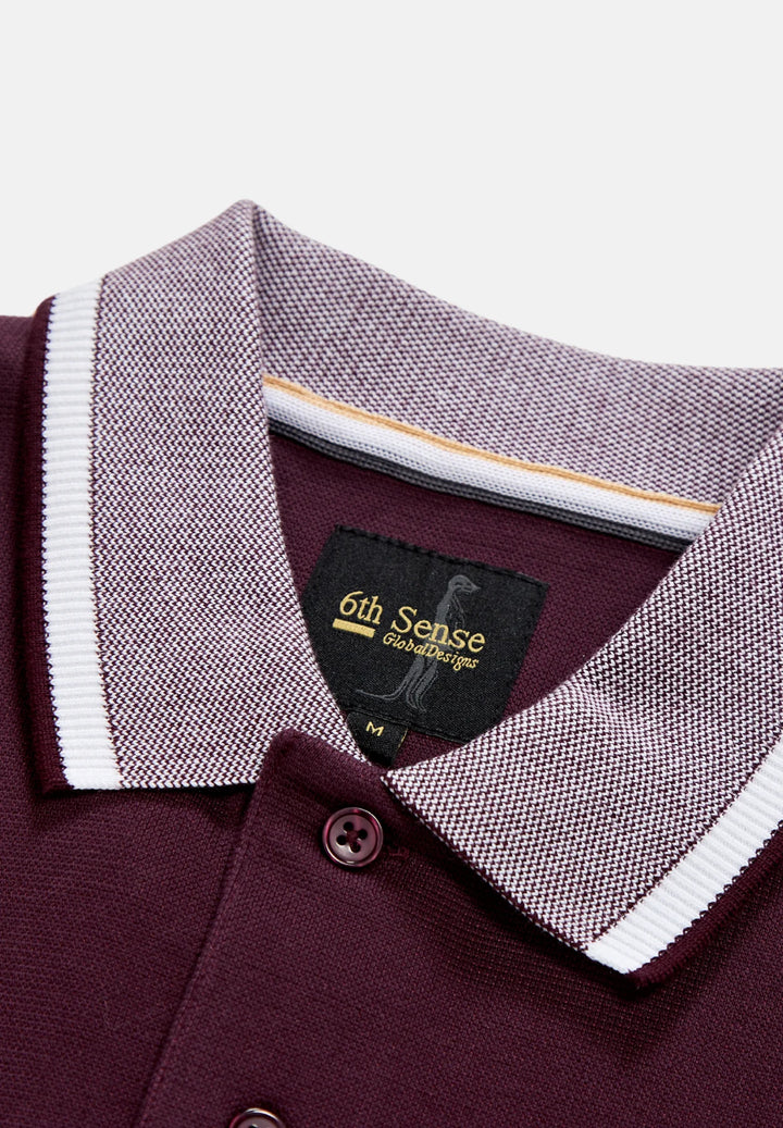 6th Sense Cloud Polo Shirt | Wine