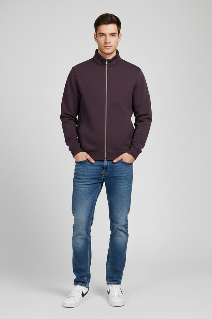 6th Sense Everest Hybrid full-zip Top | Plum