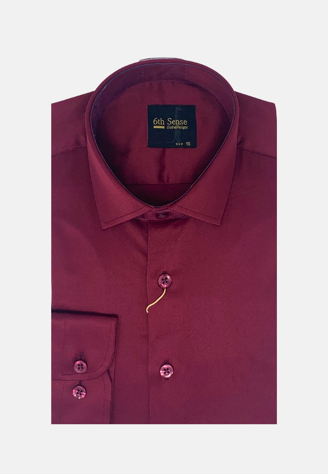 6th Sense Formal Shirt | Long Sleeve | Burgundy
