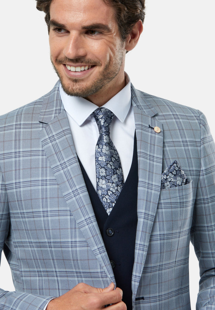6th Sense 3-Piece Suit | Hanks | Blue Granite