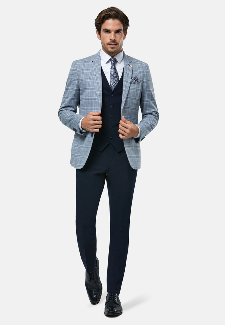 6th Sense 3-Piece Suit | Hanks | Blue Granite
