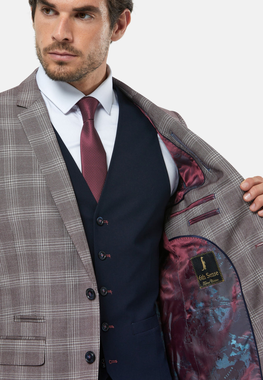 6th Sense 3-Piece Suit | Jackson | Plum