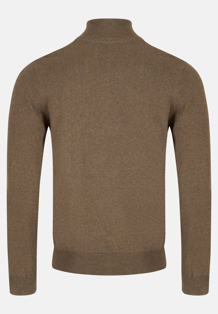 6th Sense 1/4-zip Jumper | Harry | Chestnut
