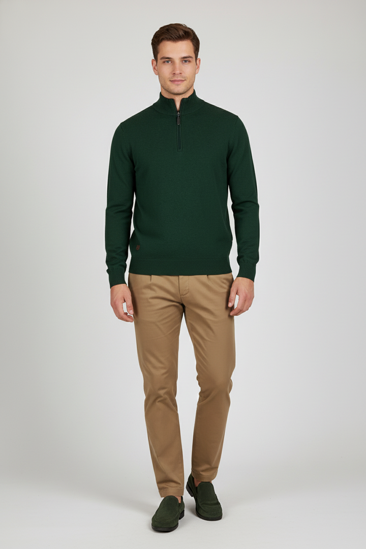 6th Sense 1/4-zip Jumper | Harry | Green