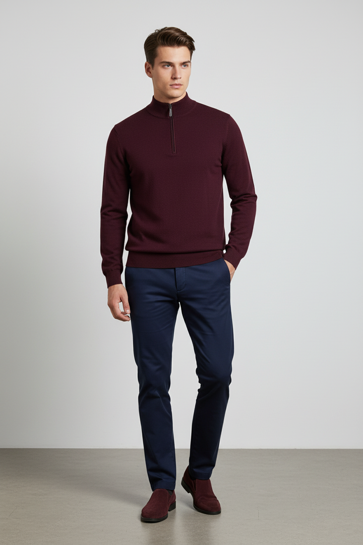 6th Sense 1/4-zip Jumper | Harry | Port