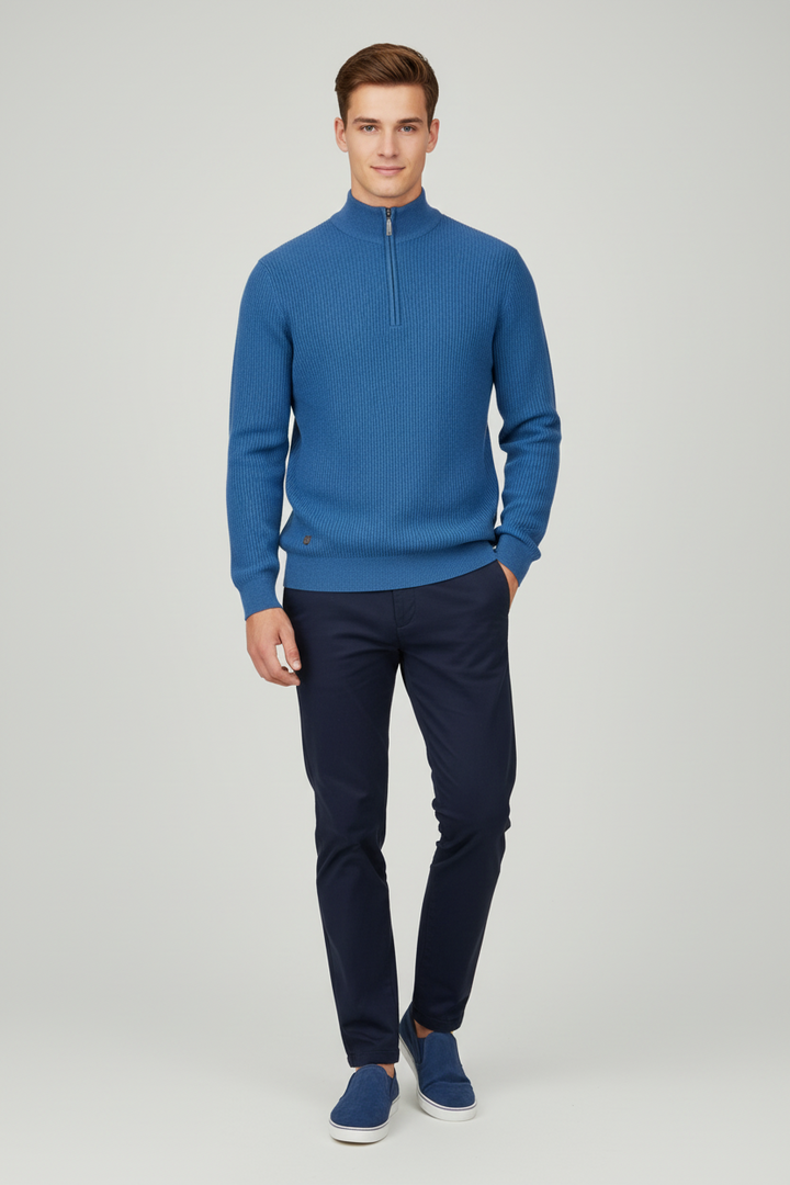 6th Sense 1/4-zip Jumper | Tommy | True Blue