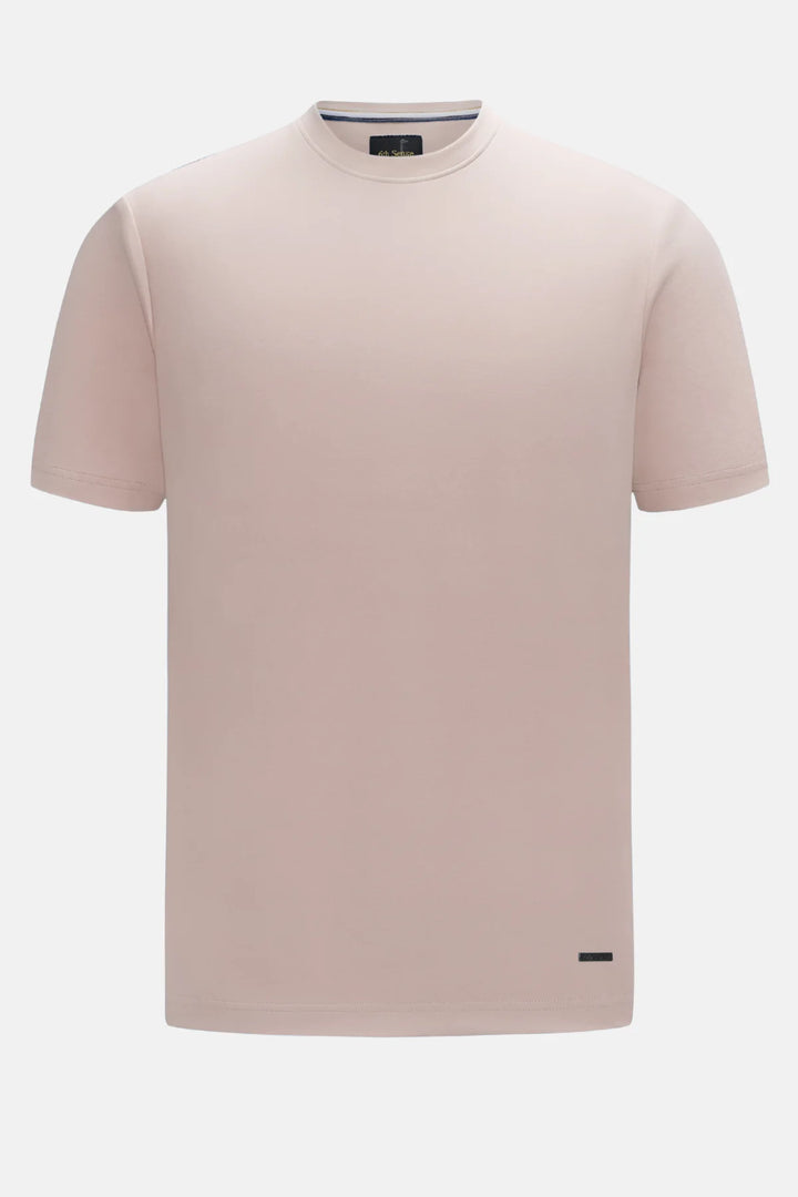 6th Sense Liquid T-shirt in rose, crew neck short sleeves
