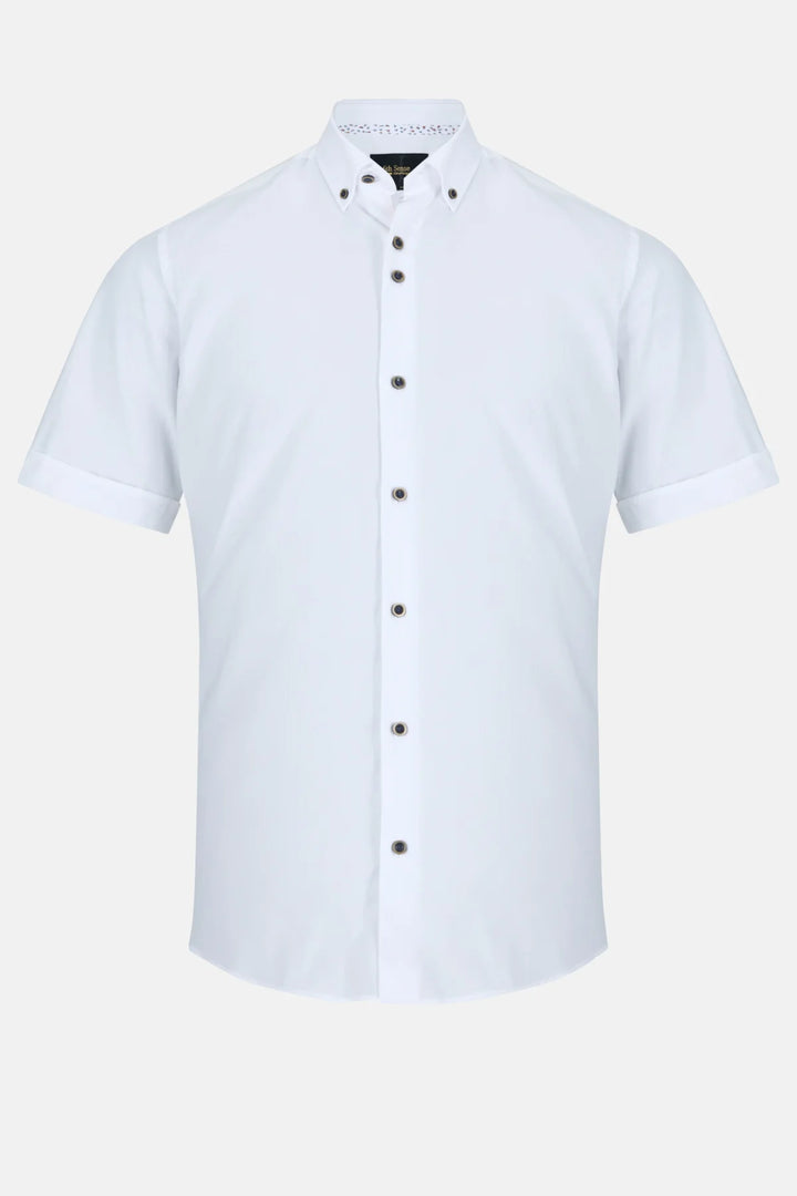 6th Sense Lyocell Shirt | Short Sleeve | White B
