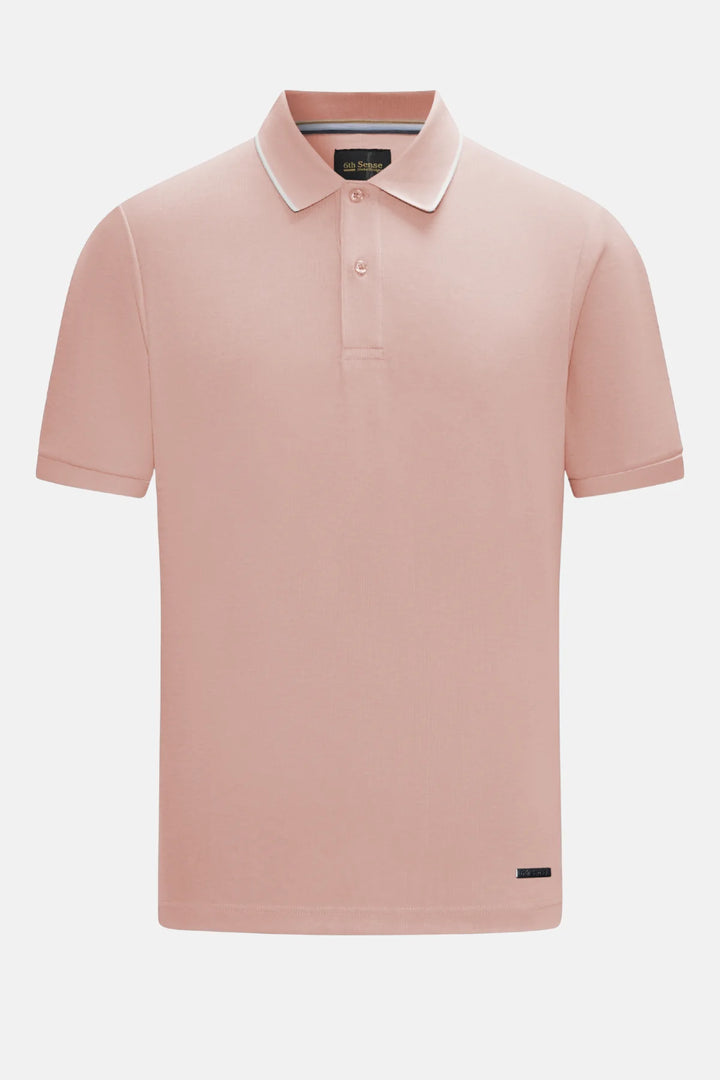6th Sense Polo Shirt | Furrow | Mauve