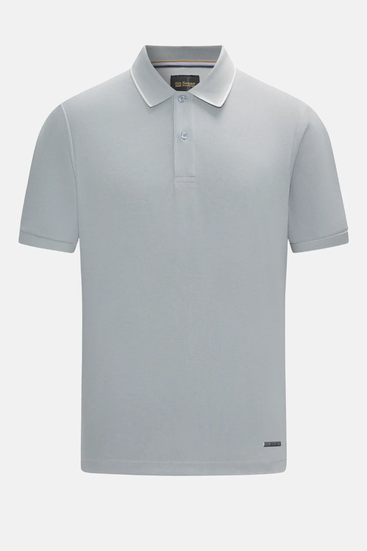6th Sense Polo Shirt | Furrow | Silver