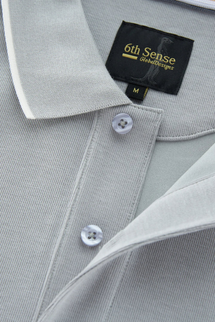 6th Sense Polo Shirt | Furrow | Silver