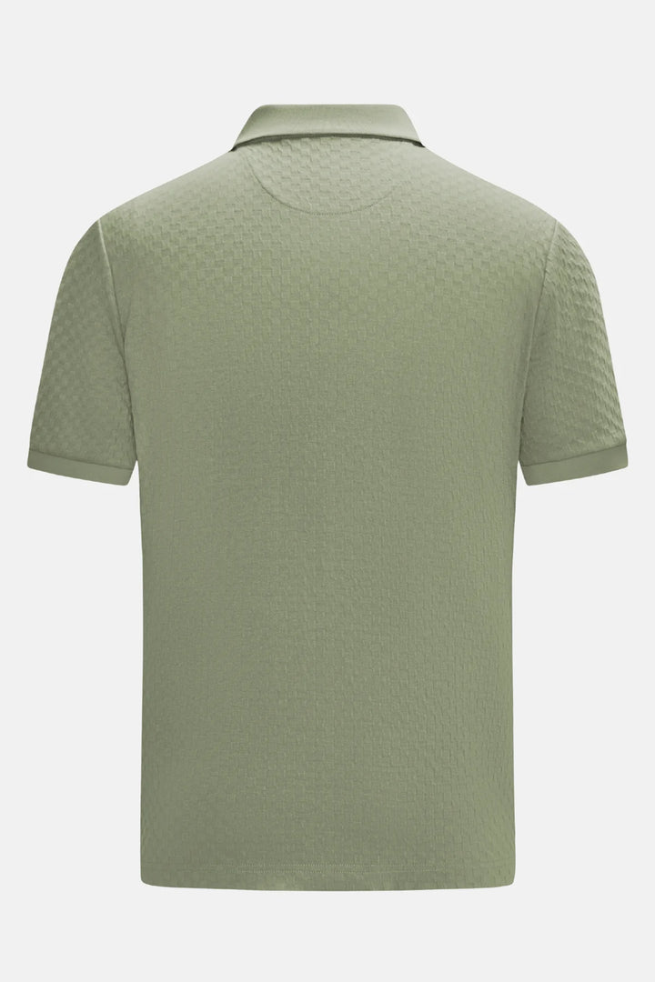 6th Sense Polo Shirt | Jacquard | Eucalyptus
