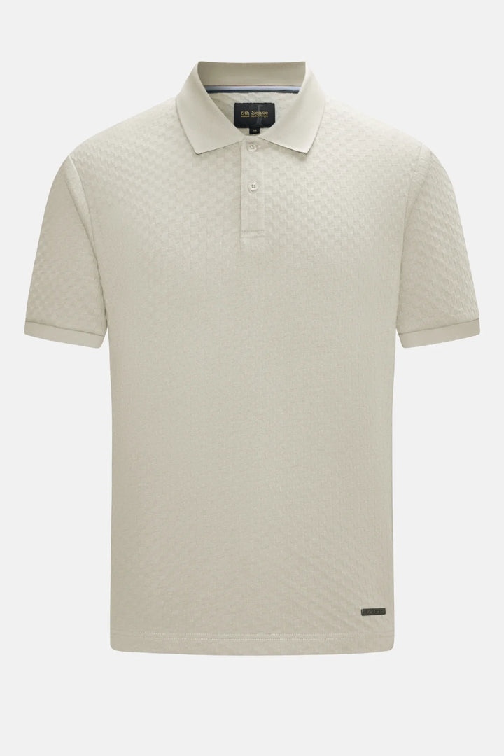 6th Sense Polo Shirt | Jacquard | Fog