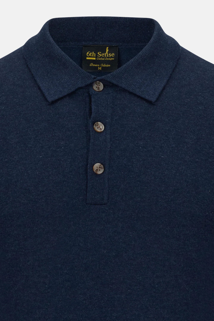 6th Sense Polo Sweater | Super | Navy Blazer