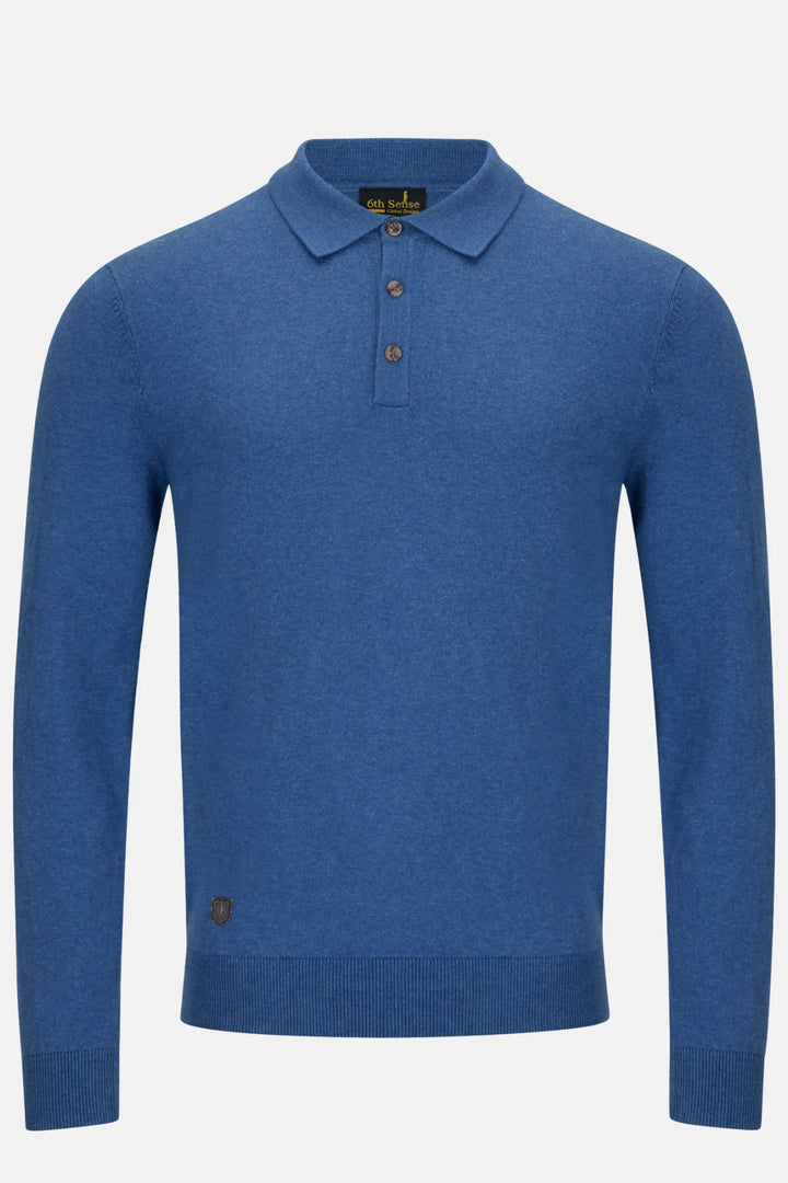 6th Sense Polo Sweater | Super | True Blue