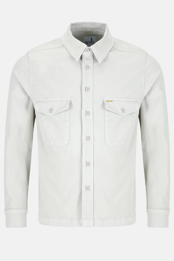 6th Sense Twill Overshirt | Ash