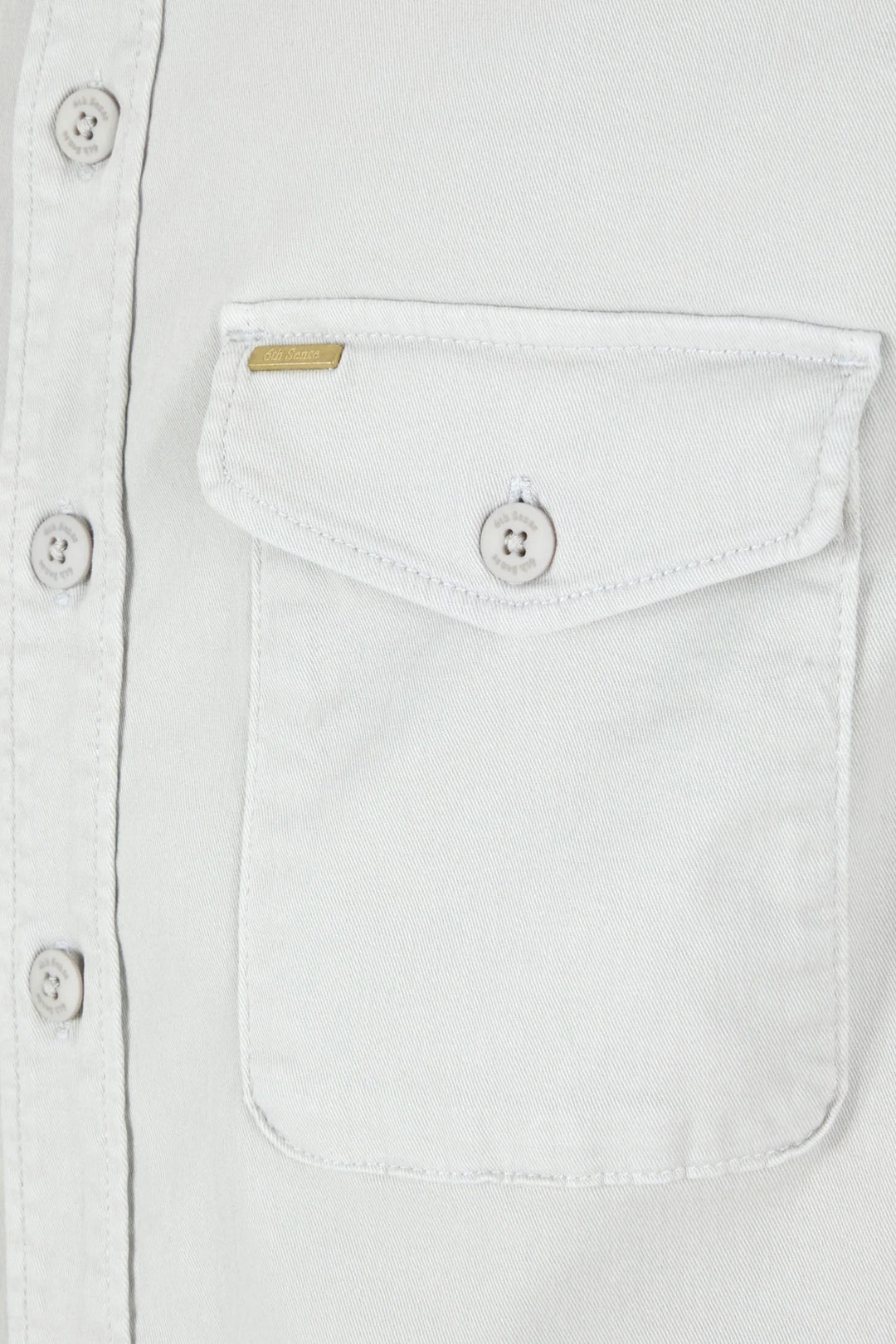 6th Sense Twill Overshirt | Ash