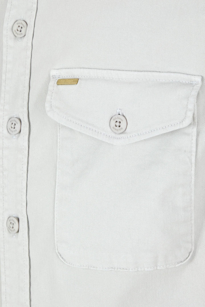 6th Sense Twill Overshirt | Ash