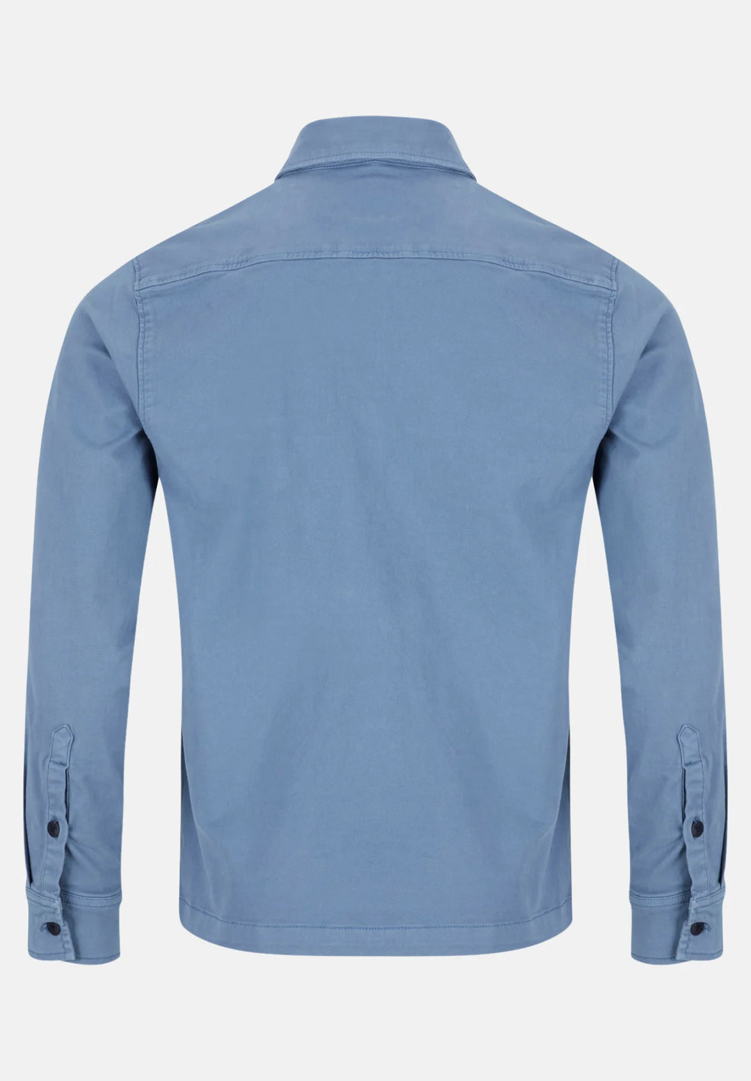 6th Sense Twill Overshirt | Blue/Grey