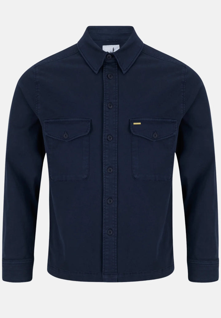 6th Sense Twill Overshirt | Navy