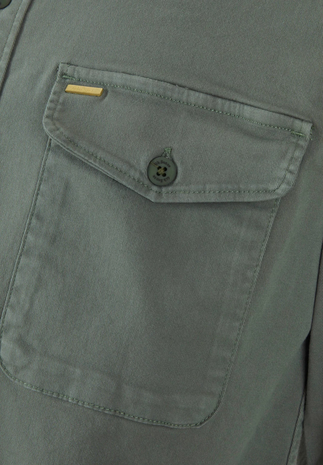 6th Sense Twill Overshirt | Olive