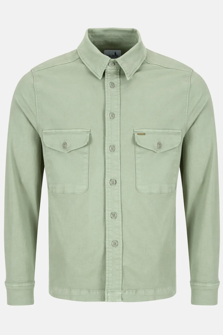 6th Sense Twill Overshirt | Sea Grass