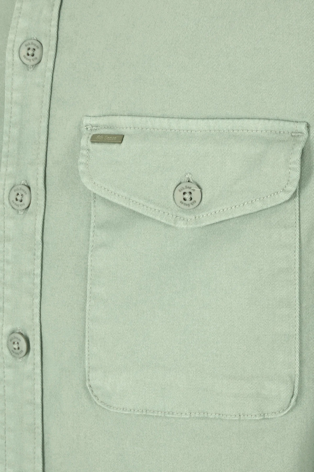 6th Sense Twill Overshirt | Sea Grass