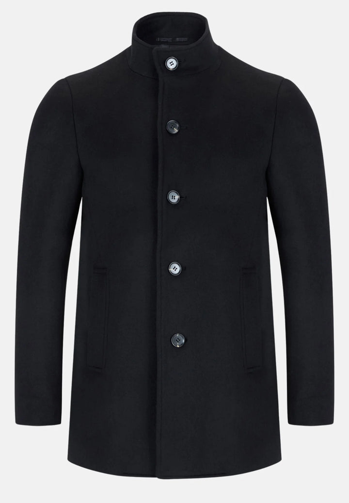 6th Sense Wool Coat | Aviva | Black