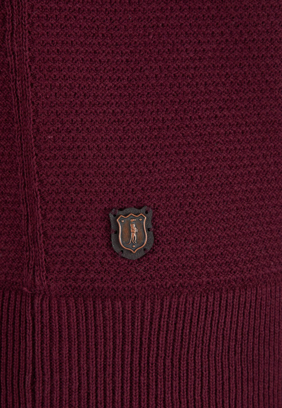 6th Sense v-neck Jumper | Embassy | Tawny/Port