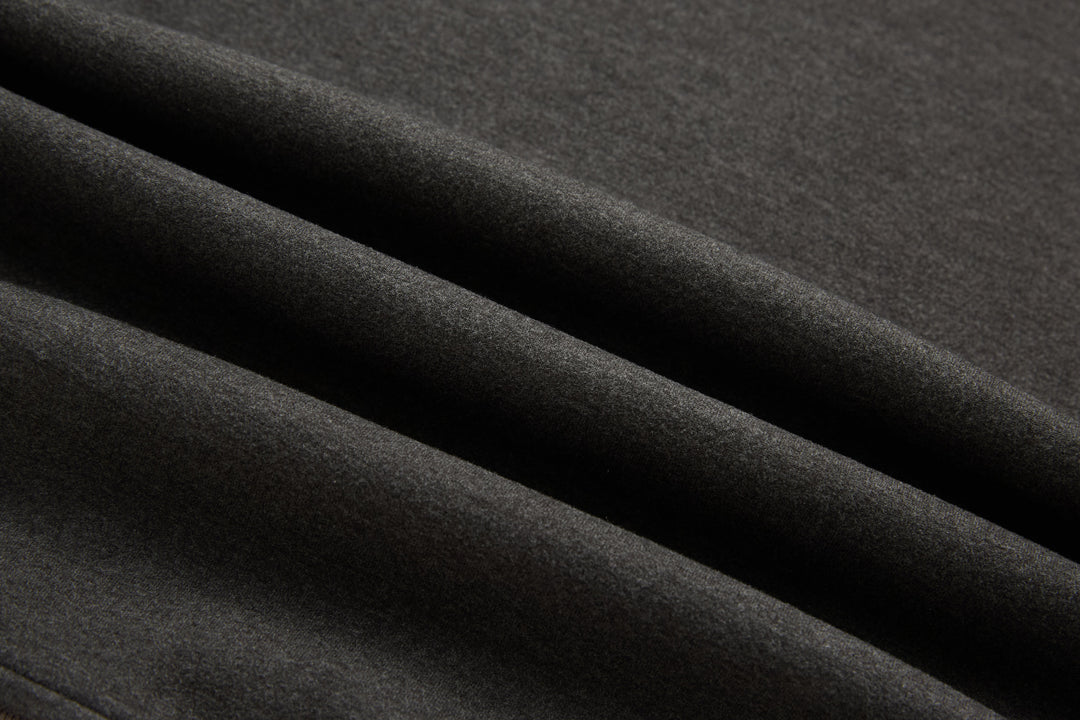 Peat 1/4-zip top textured knit fabric close-up