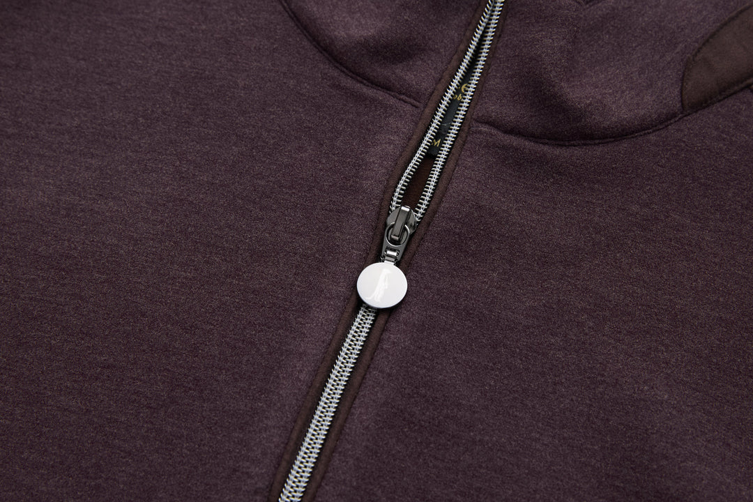 6th Sense 1/4-zip top zipper close-up with round pull tab