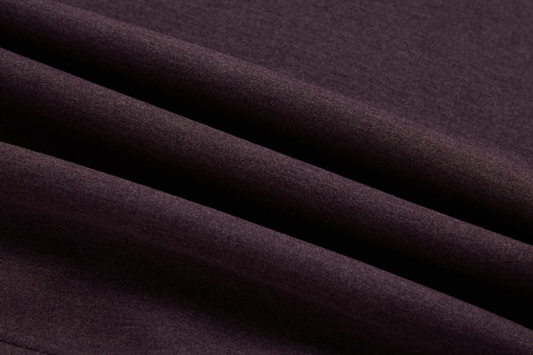 6th Sense 1/4-zip top fabric close-up in dark plum knit texture