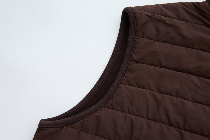 Plum 6th Sense Air gilet armhole and curved neckline