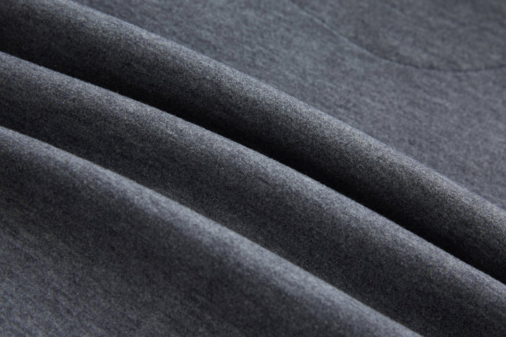 Air gilet fabric, dark gray-blue knit texture for breathable layer