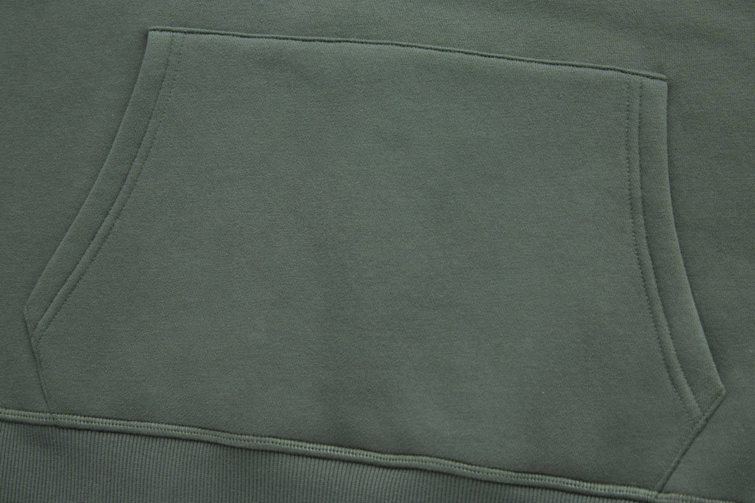 Rivet & Denim Agave hoodie front kangaroo pocket in dark green