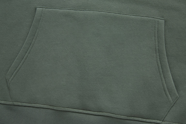 Rivet & Denim Agave hoodie front kangaroo pocket in dark green