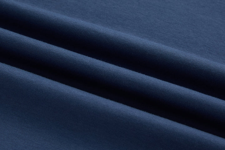 6th Sense T-shirt dark blue knit fabric with smooth surface
