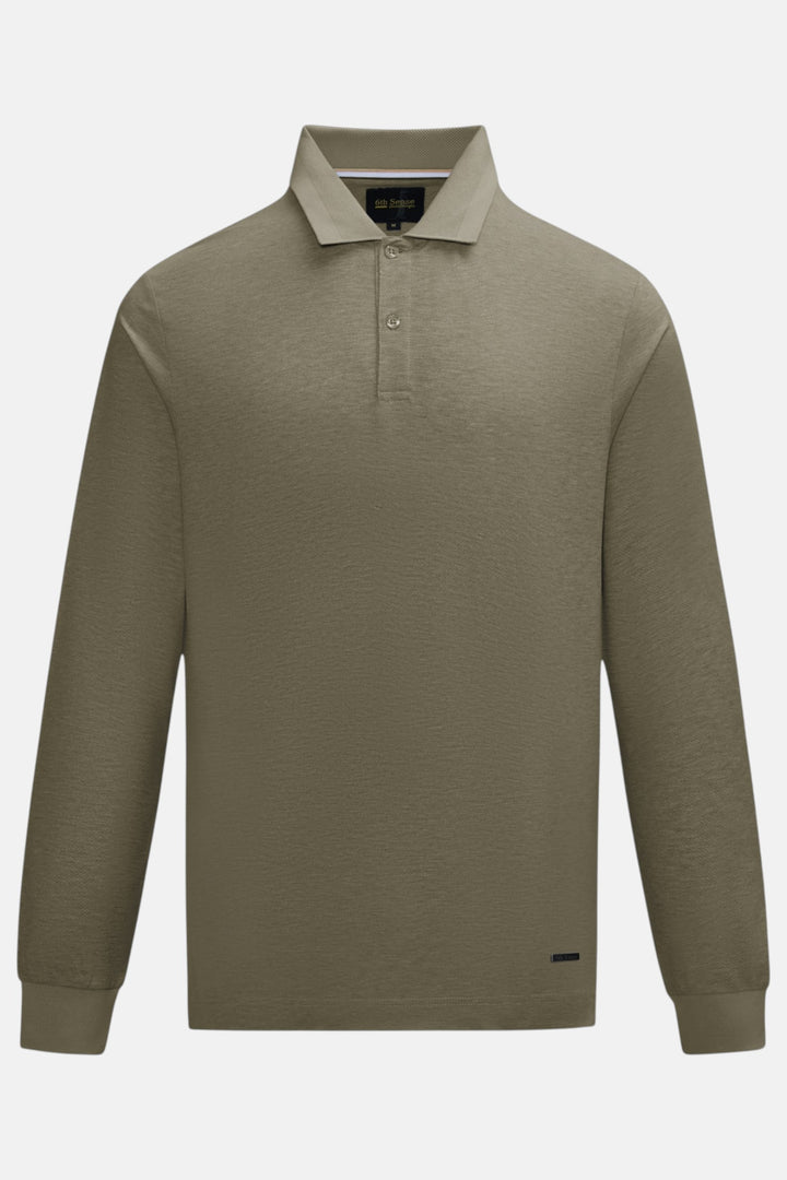 6th Sense long-sleeve Polo Shirt - Define | Brindle