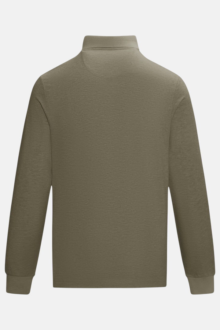 6th Sense long-sleeve Polo Shirt - Define | Brindle