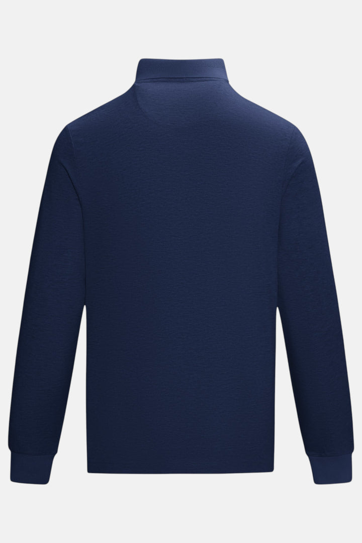 6th Sense long-sleeve Polo Shirt - Define | Dress Blue