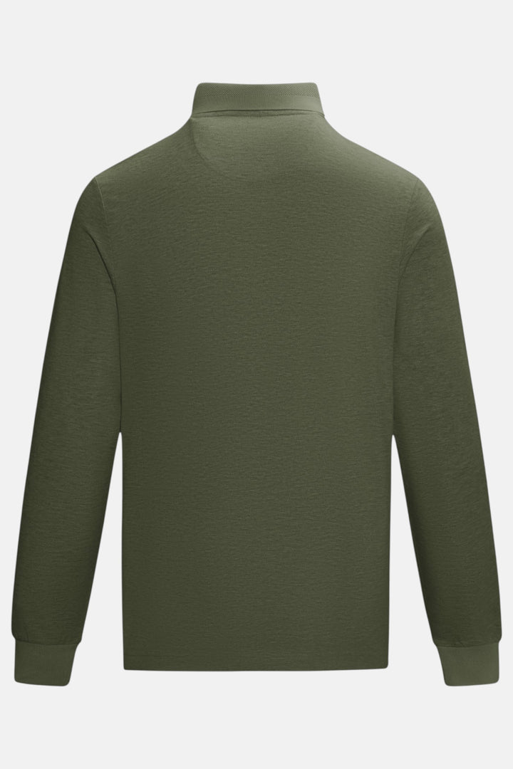 6th Sense long-sleeve Polo Shirt - Define | Olive