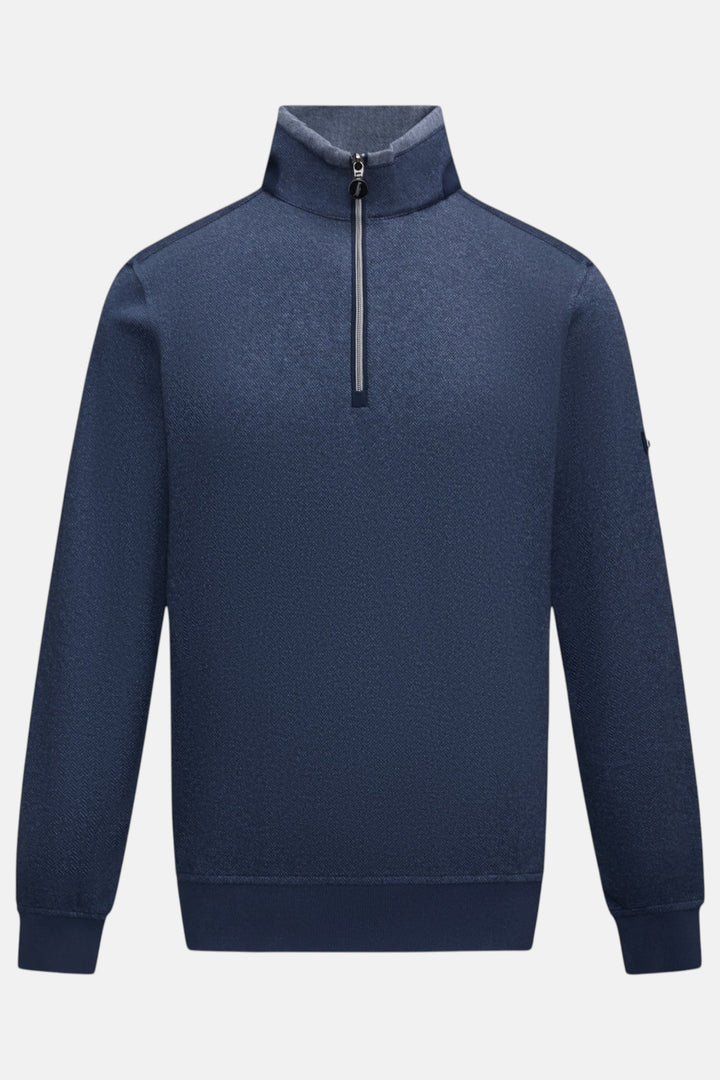 6th Sense 1/4-zip Top - Herringbone | Eclipse